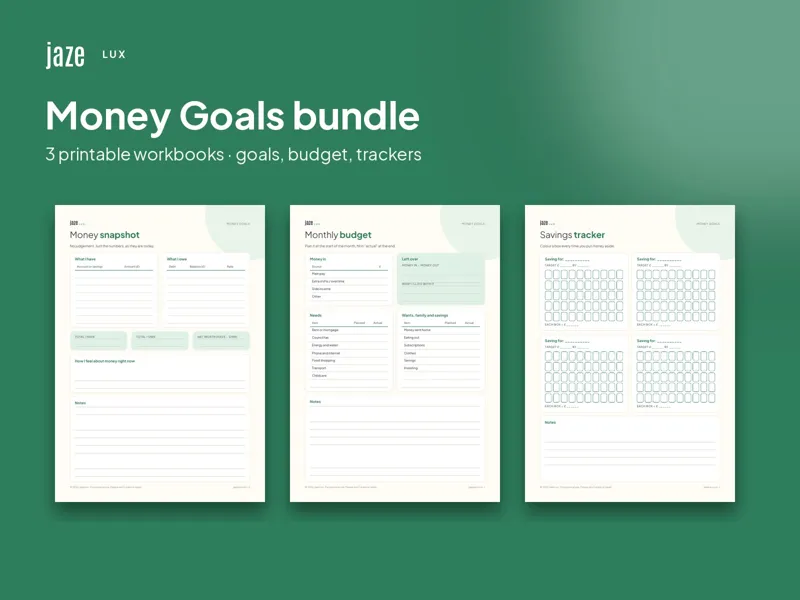 Money Goals bundle cover